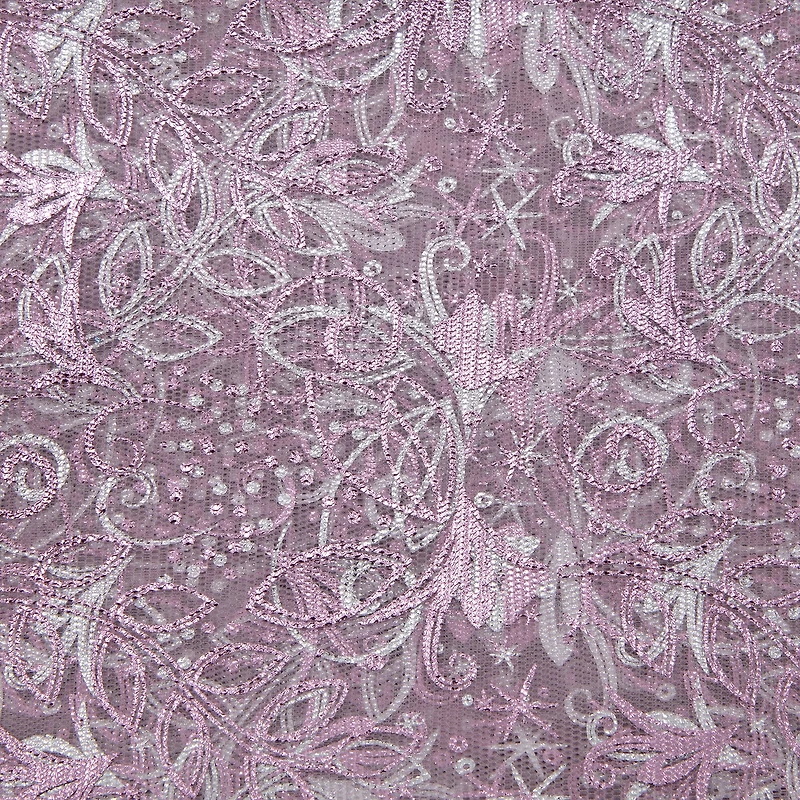 Wyla Light Pink Butterfly Mesh Polyester Fabric
