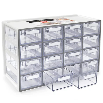 Arteza® Gray 16 Drawer Stackable Storage Cabinet
