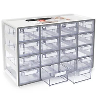 Arteza® Gray 16 Drawer Stackable Storage Cabinet
