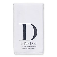 D Is For Dad Towel Set