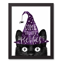 Come in my Pretties 11" x 14" Black Framed Canvas