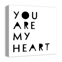 You Are My Heart Canvas Wall Art