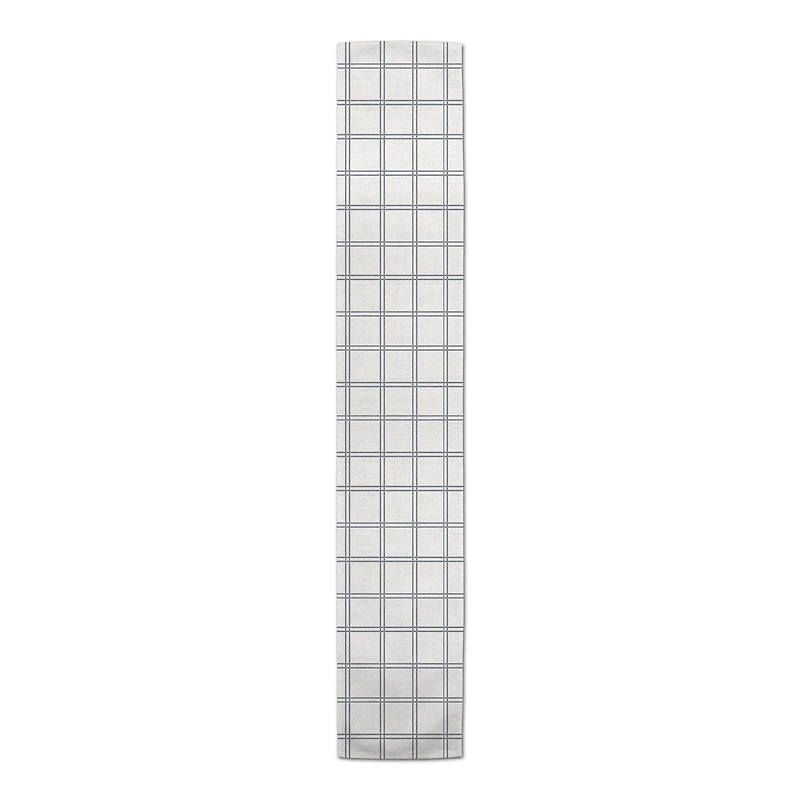 Slate Grids Indoor/Outdoor Table Runner