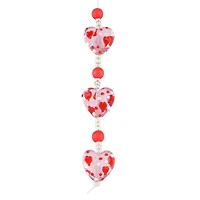 Red Lampwork Glass Heart Beads, 19mm by Bead Landing™