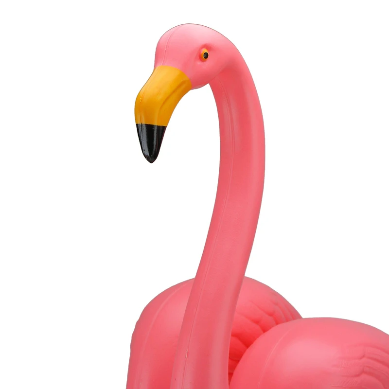 Tropical Pink Flamingo Outdoor Lawn Stakes Set