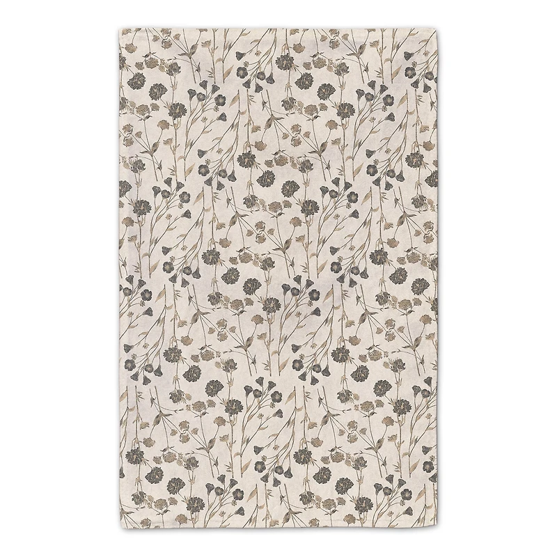 Botanicals Charcoal II Tans 16" x 25" Towel Set