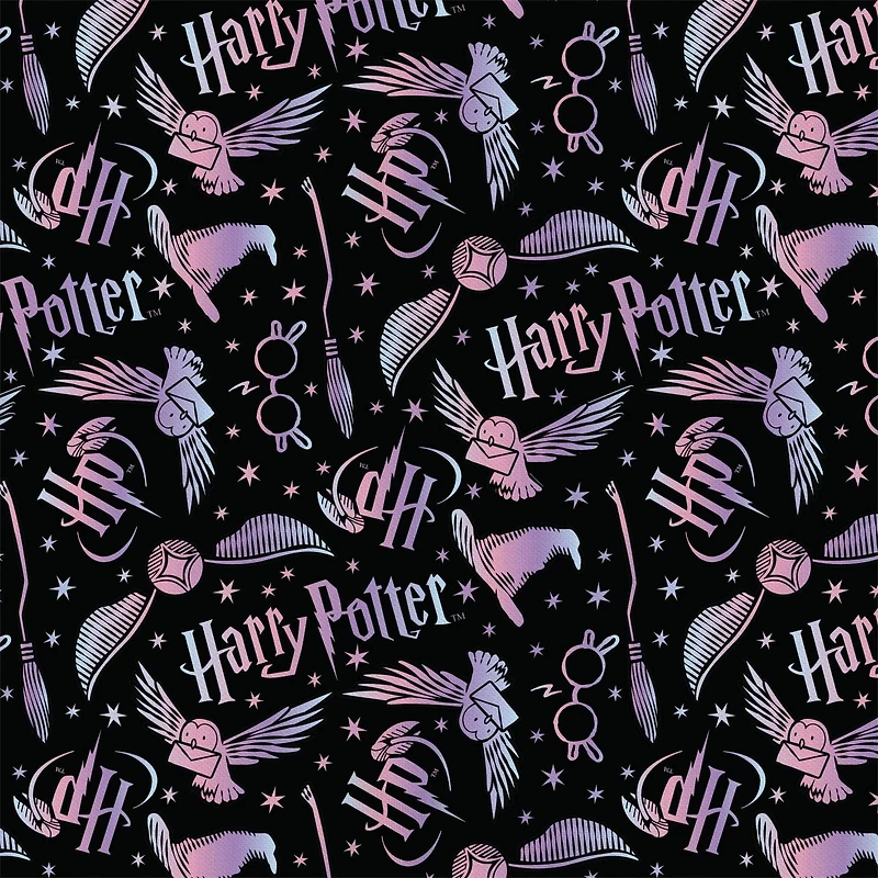 Harry Potter Elements Toss Precut Cotton Fabric