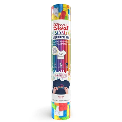 Siser EasyPatterns Plus SparkleBerry Ink Blocks Heat Transfer Vinyl 36in