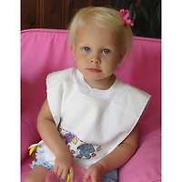 Charles Craft White Velour Toddler Pullover Bib