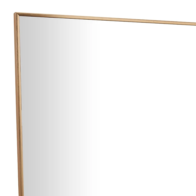 Gold Metal Glam Wall Mirror, 30" x 1" x 47"