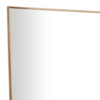 Gold Metal Glam Wall Mirror, 30" x 1" x 47"