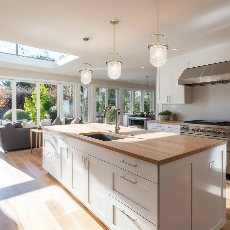 Hello Honey® Beatrice Gold & White Mid-Century Modern Handmade Marbleized Glass & Metal Ceiling Light