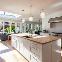 Hello Honey® Beatrice Gold & White Mid-Century Modern Handmade Marbleized Glass & Metal Ceiling Light