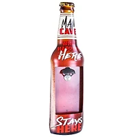 Man Cave Wall Mounted Bottle Opener & Cap Catcher