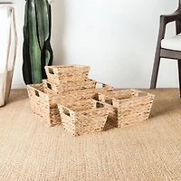 DII® Natural Water Hyacinth Basket Set
