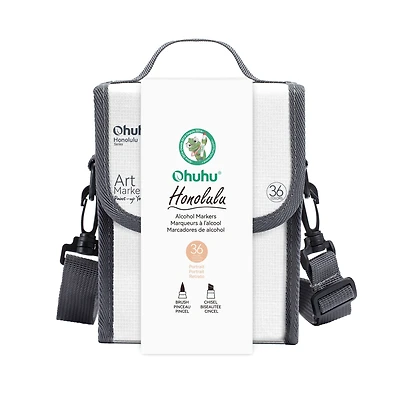 Ohuhu® Honolulu 36 Color Portrait Alcohol Markers