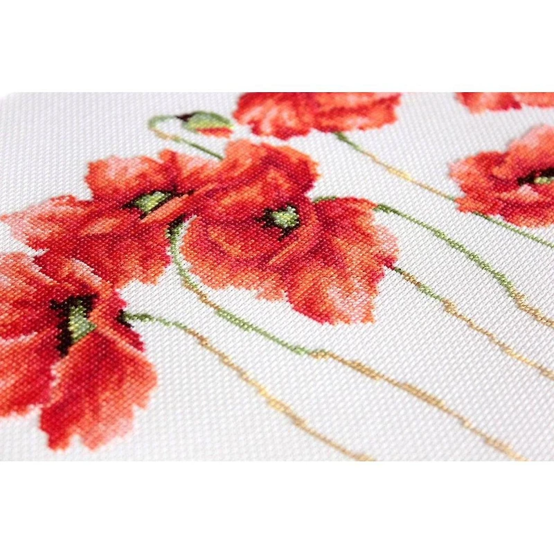 Luca-s Poppies Counted Cross Stitch Kit