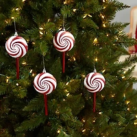 4ct. 7" Shatterproof Christmas Candy Cane Deluxe Ornaments