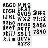 Black Glitter Alphabet Chipboard Stickers by Recollections™