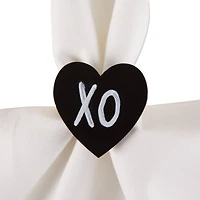 DII® Heart Chalkboard Napkin Rings, 6ct.