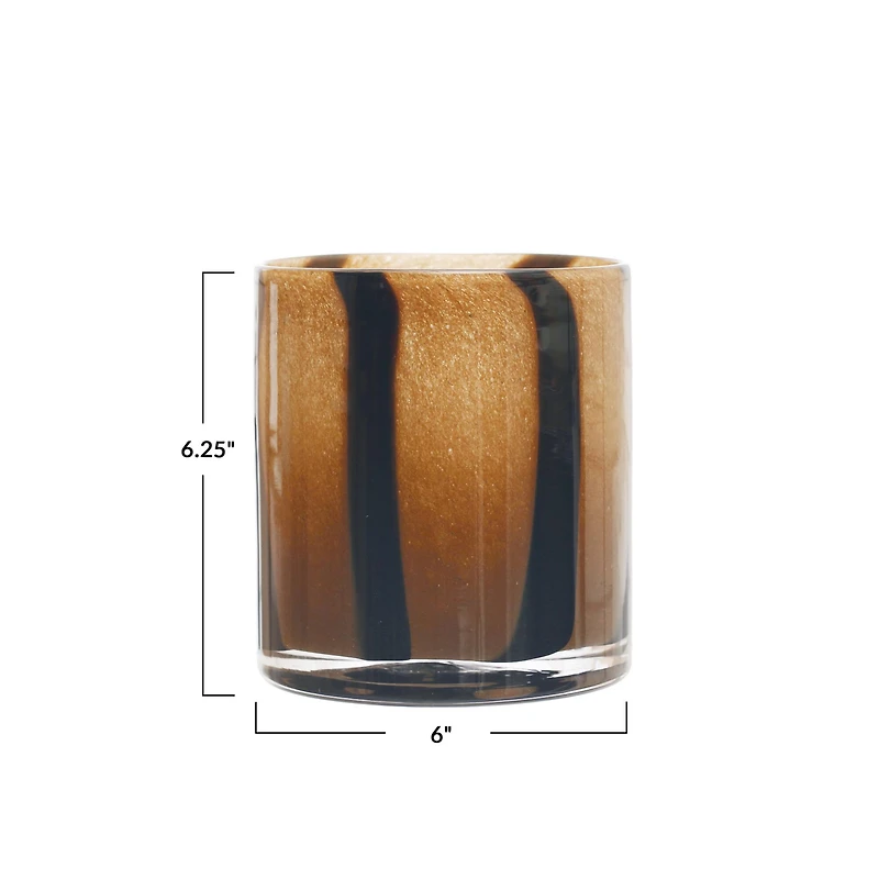 Hello Honey® 6" Striped Votive Candle Holder