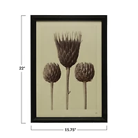 Hello Honey® Artichoke Print Wall Art with Glass Cover