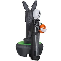 6.5ft. Projection Airblown® Inflatable Jack Skellington with Kaleidoscope Fountain