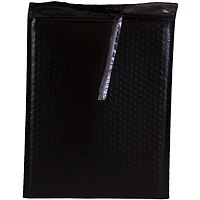 JAM Paper 9" x 12" Black Matte Bubble Padded Mailers with Self Adhesive Closure, 12ct.