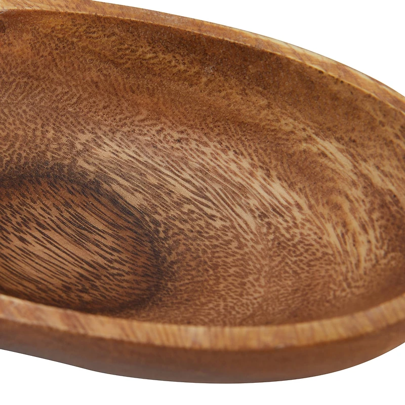 Hello Honey® Natural Modern Acacia Wood Appetizer Bowl with 3 Compartments