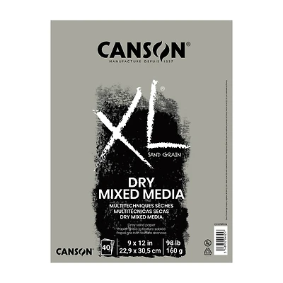 Canson® XL® Gray Sand Grain Dry Mixed Media Pad