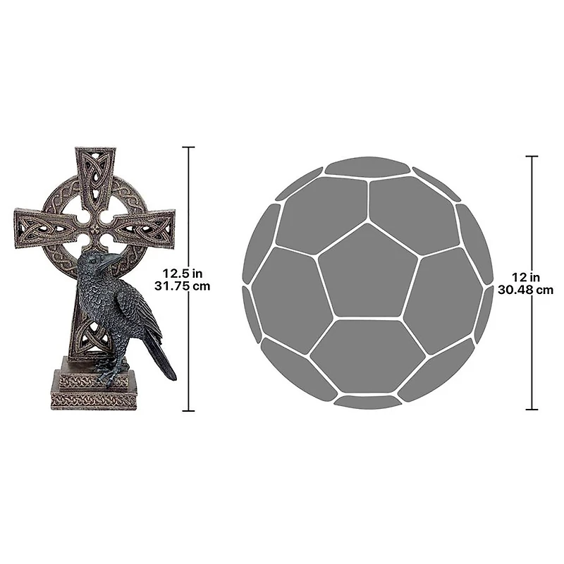 Design Toscano 12.5" Never-Ending Darkness Celtic Raven Statue