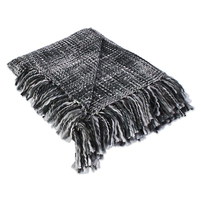 DII® Mineral Gray Variegated Acrylic Woven Throw
