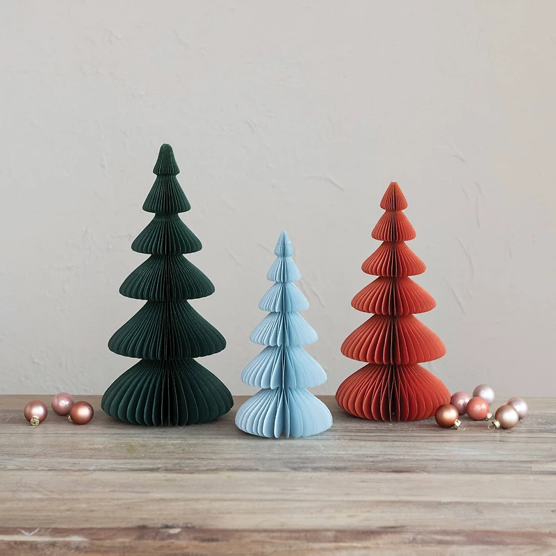 Hello Honey® 16" Green Paper Folding Honeycomb Standing Tree