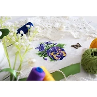 MP Studia Pansies Counted Cross Stitch Kit