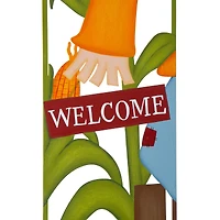Glitzhome® 41.5" Fall Scarecrow & Corn Combo Metal Yard Stake