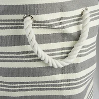 DII® Urban Stripe Gray Round Storage Bin