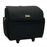 Everything Mary Black Stamped Rolling Sewing Machine Tote