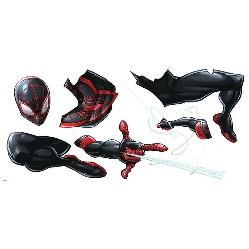 RoomMates Spider-Man Miles Morales Peel & Stick Giant Wall Decals