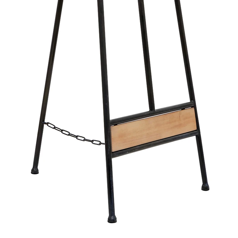 52" Black Iron Industrial Easel