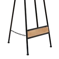52" Black Iron Industrial Easel