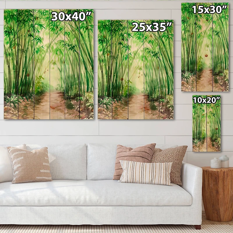 Designart - Little Road Bamboo Forest