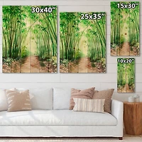 Designart - Little Road Bamboo Forest
