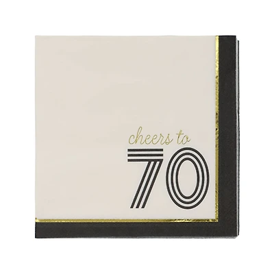 Cheers to 70 Beverage Napkins, 20ct. by Celebrate It™