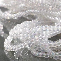 Clear Glass Seed Beads, 6/0 by Bead Landing™