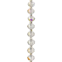 12 Pack: Crystal Faceted Glass Rondelle Beads, 12mm by Bead Landing™