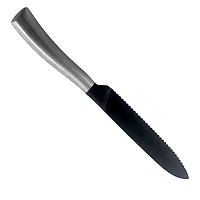 Gibson Home® Opus 5'' Stainless Steel Serrated Utility Knife With Black Blade