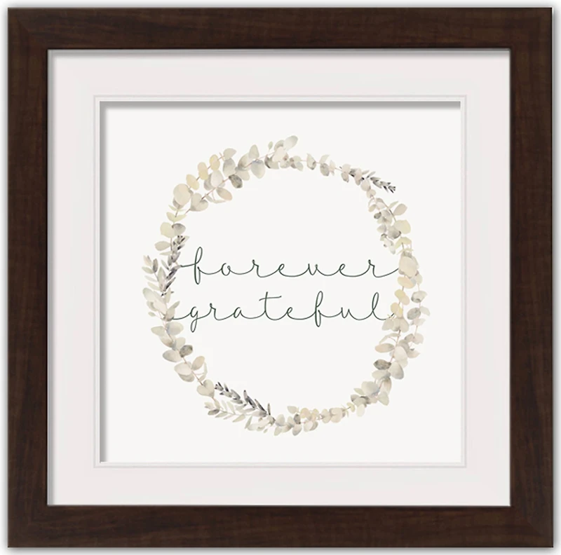 Grateful Fall Print in Black Frame