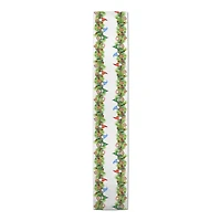 Gnome and Cookie Garland Poly Twill Table Runner
