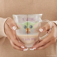 JoyJolt® 13.5oz. Star Wars™ The Mandalorian Drama Glass Mugs, 2ct.