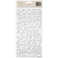 American Crafts™ White Rootbeer Float Foam Alphabet Stickers